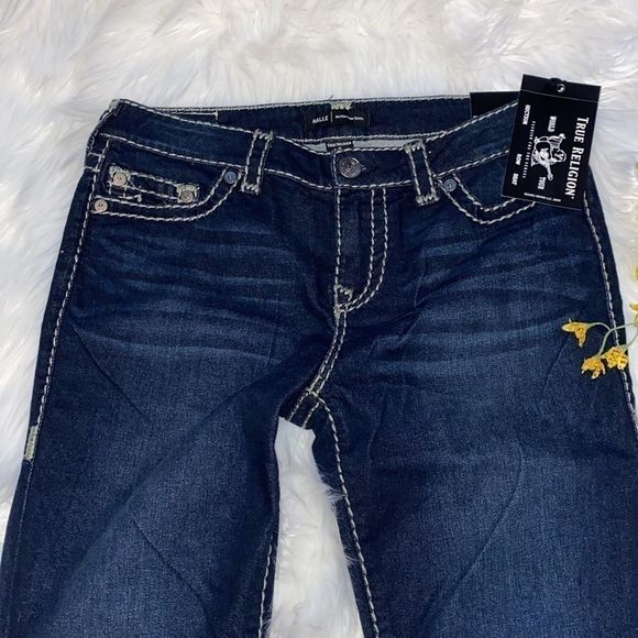 True Religion Hallie Mid Rise Super Skinny Jeans Sz 31 - Picture 5 of 14